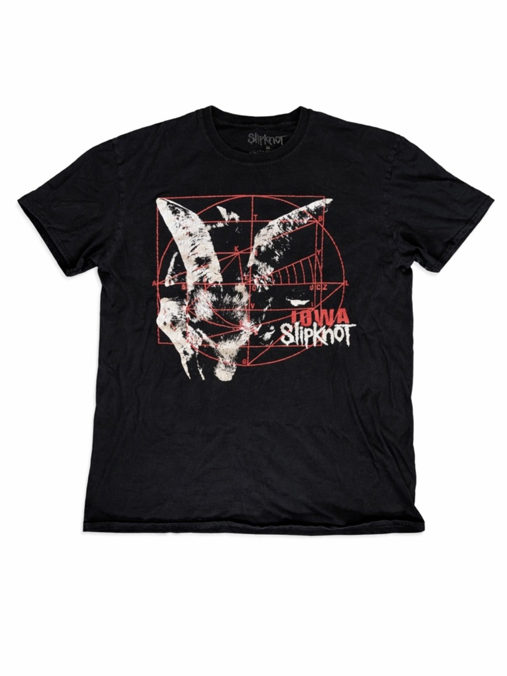 Slipknot Iowa Graphic Band T-Shirt Size XL Black Double-Sided Metal Tee